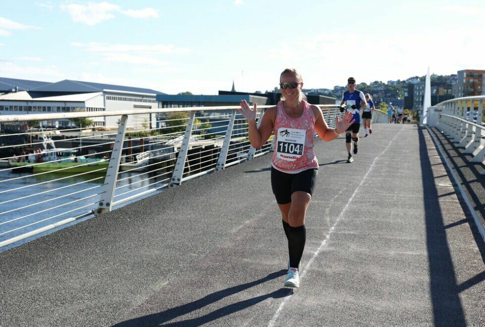 Anne Grete Botten løp maraton under Trondheim Maraton 2022
