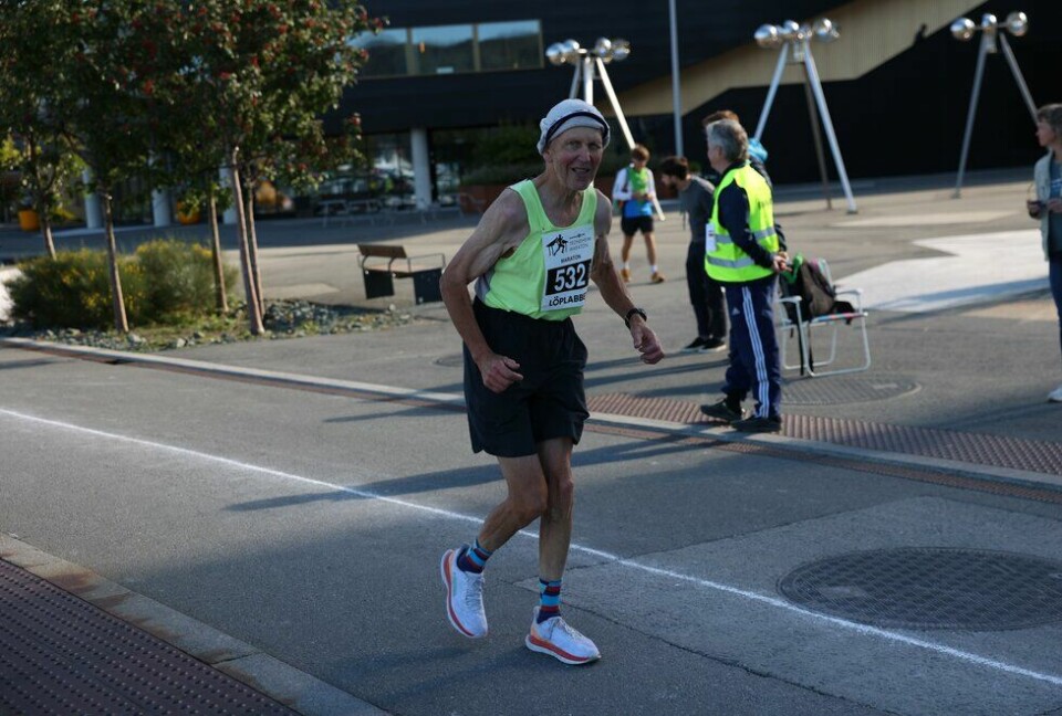 Peder Ringdal stilte til start i klasse 75-79 åt på maraton under Trondheim Maraton 2022