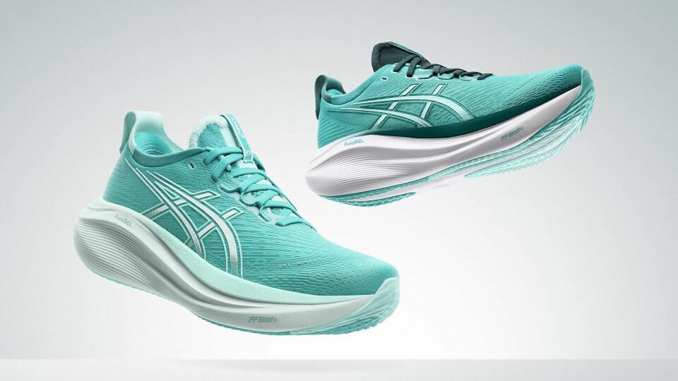 Asics Gel-Nimbus 27 er tilgjengelig i både dame- og herremodeller i ulike fargekombinasjoner.