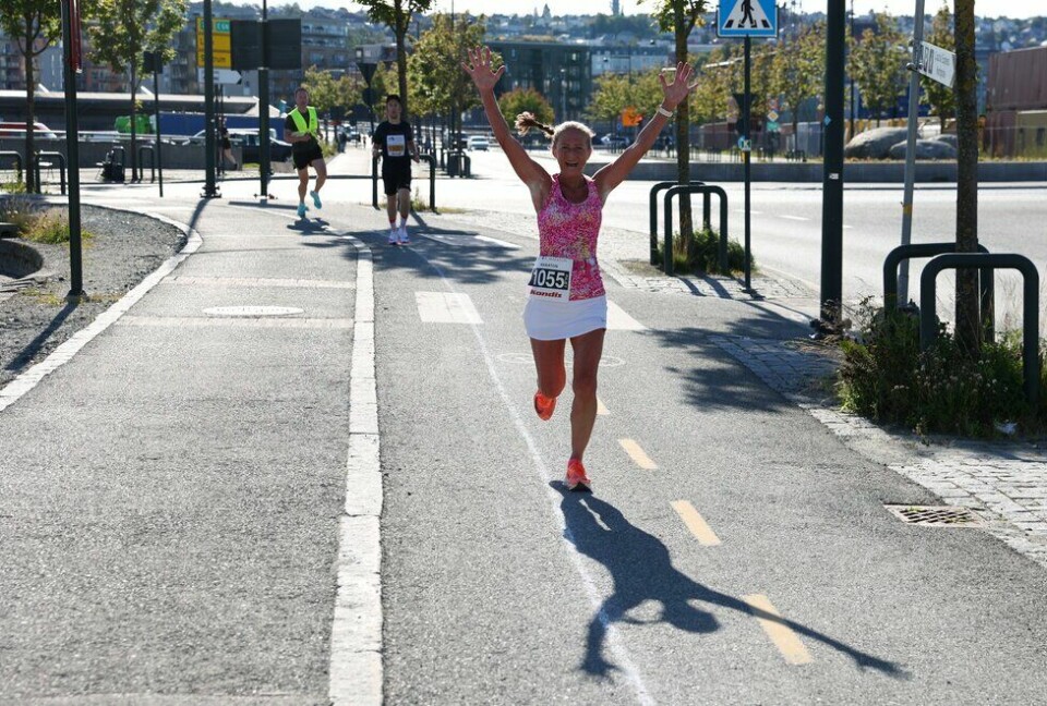 Liv B. Jekteberg Lystad løp maraton under Trondheim Maraton 2022