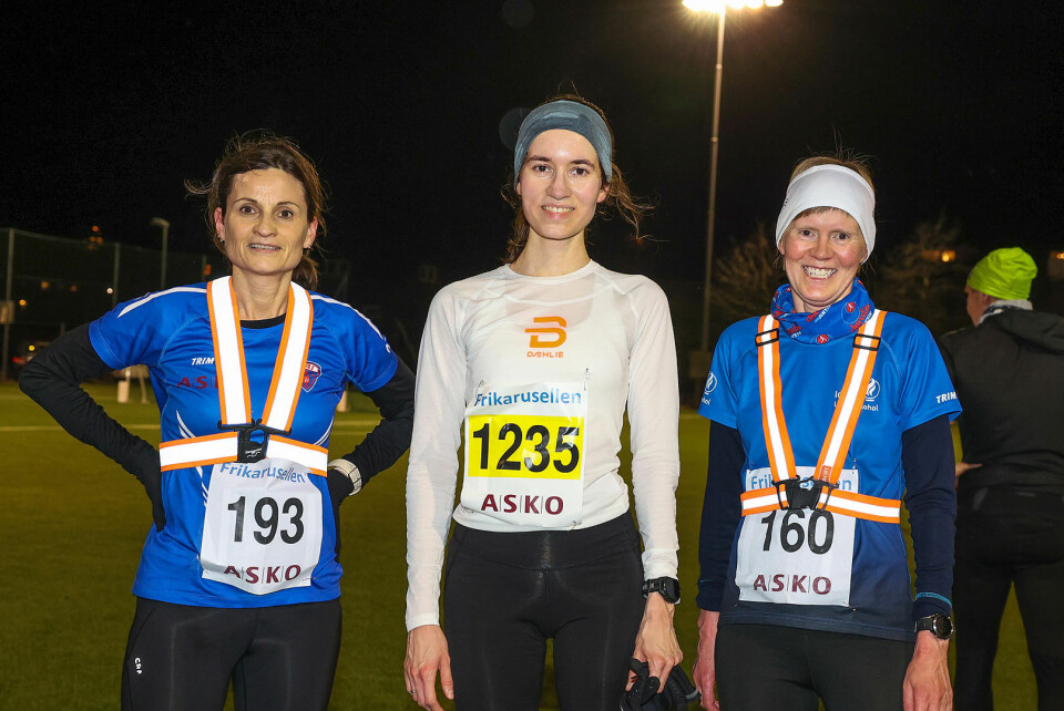 De tre beste kvinner: Vigdis Gaupholm Reigstad, Lisbeth Malm og Solveig Vannes.
