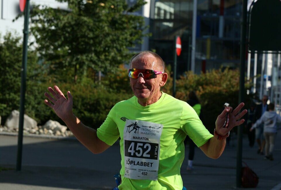 Arild Sjøgren løp maraton under Trondheim Maraton 2022