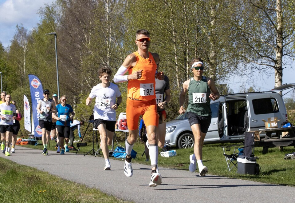 Terje Sandness nøyde seg med 50 km og løp inn på 3.47.48. (Foto: Bjørn Hytjanstorp)