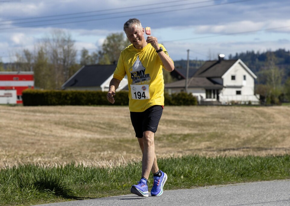 Jostein Lundgaard fra Raufoss fikk en Kjempe Yes av EidsvollPuls. (Foto: Bjørn Hytjanstorp)