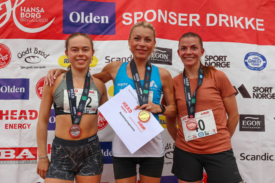 Premiepallen kvinner 5 km: Kristina Fiskerstrand, Leni Økland-Lihaug og Tonje Lien Sletten.