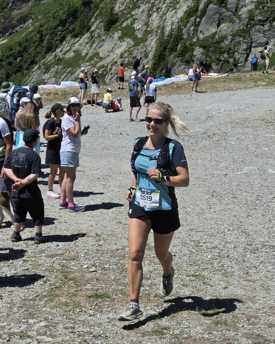 Nina Wallin-Andersen løp inn til femteplass i 50-årsklassen. (Foto: Runar Gilberg)
