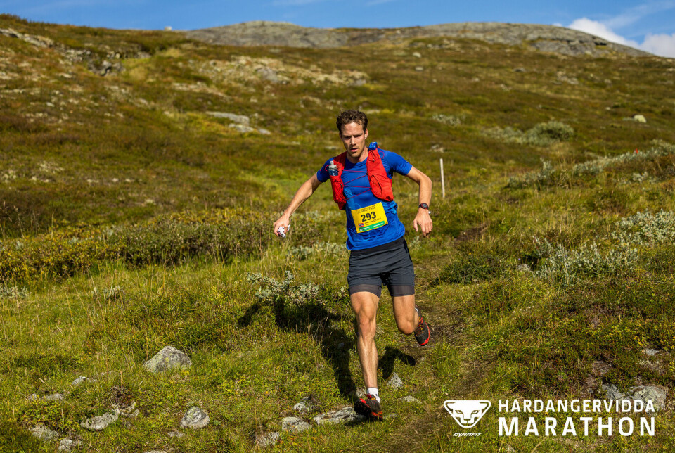 Vinnar av halvmaraton Espen Roll Karlsen. Maraton