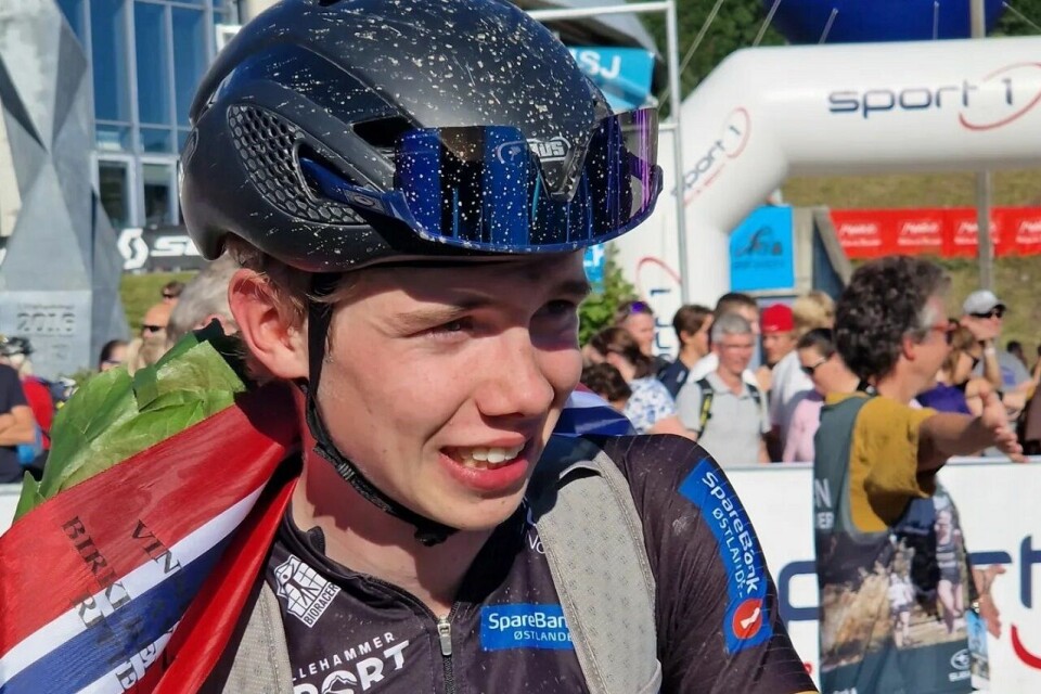 Junioren Jørgen Nordhagen fra Lillehammer CK kjører både tempoen og fellesstarten i Australia. Her etter seieren i Birkebeinerrittet forrige helg. (Foto fra Birkens facebookside) Junioren Jørgen Nordhagen fra Lillehammer CK kjører både tempoen og fellesstarten i Australia. Her etter seieren i Birkebeinerrittet forrige helg. (Foto fra Birkens facebookside)