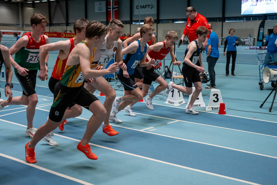 Starten går for B-heatet. (Foto: Samuel Hafsahl)