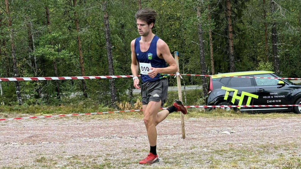 Erlend Sæbu, årets vinner av Grensetrimmen 9,4 km. grensetrimmen
