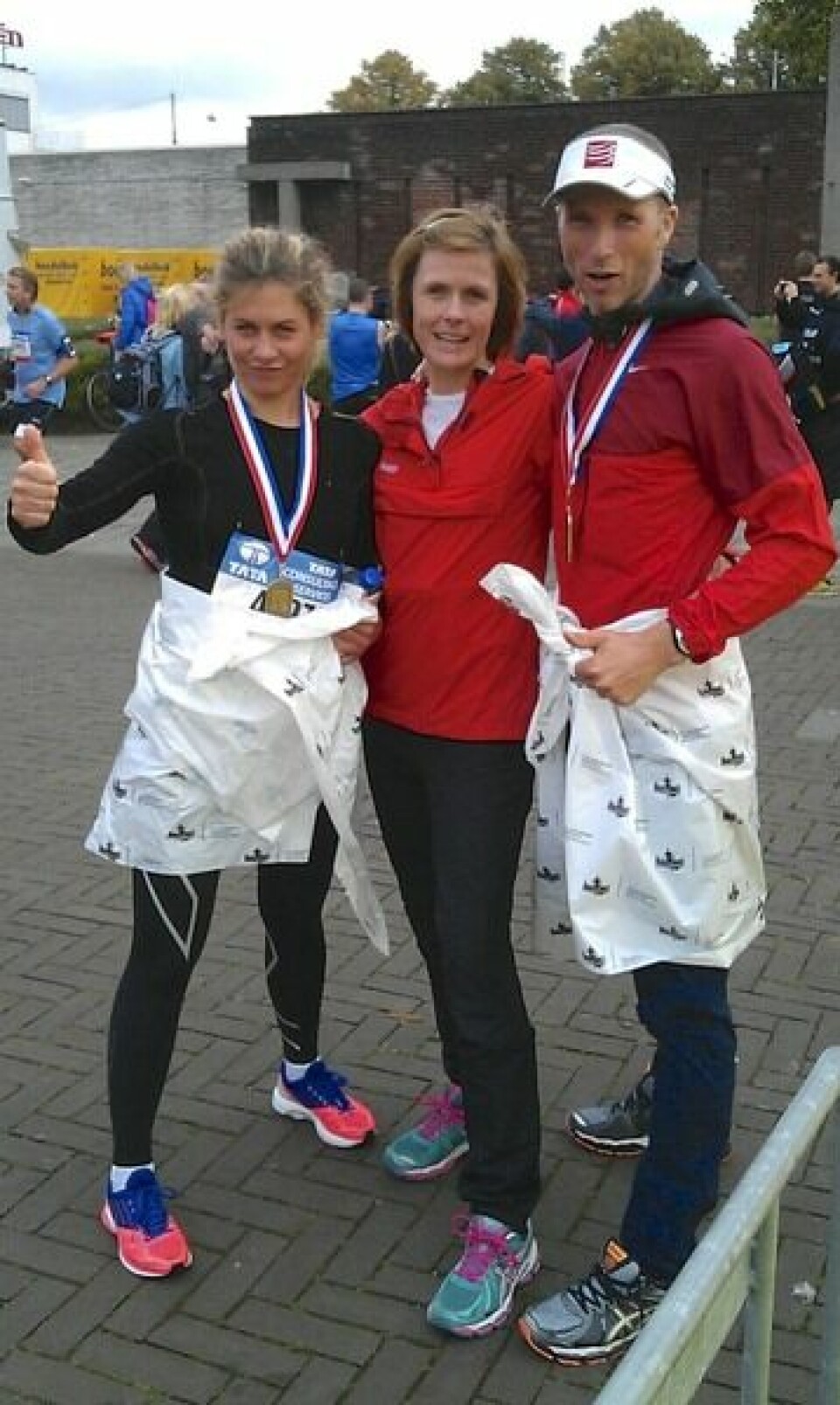 Sunnmøringer i Amsterdam Marathon Cecilie_Tonje_Joachim