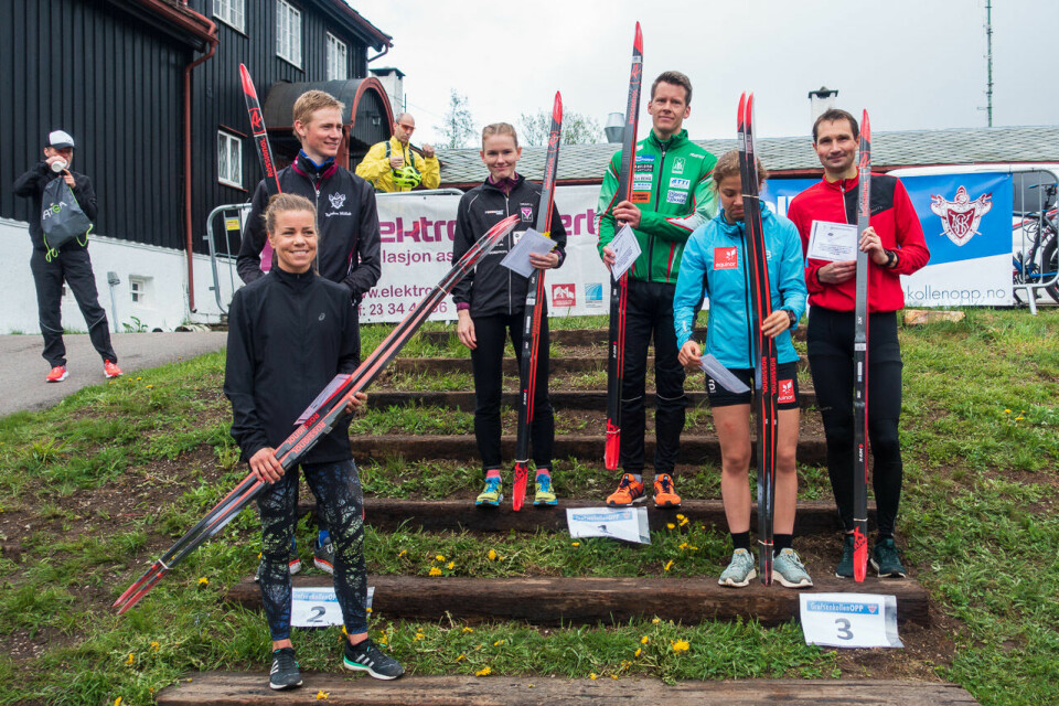Topp 3 kvinner og menn. (Foto: Stian Schløsser Møller) Topp 3 kvinner og menn. (Foto: Stian Schløsser Møller)