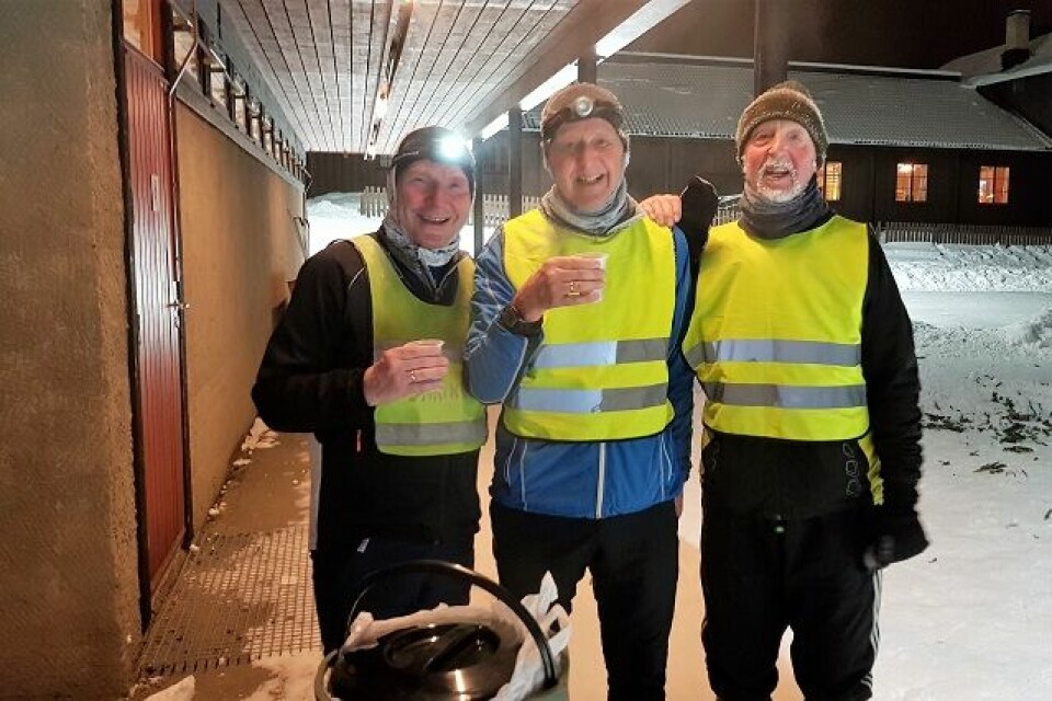 Med tendenser til rim i barten etter endt kut for (fra v.): Jonny Johansen, Vidar Karlsen og Øyvind Strand. (Foto: Stein Arne Negård) Med tendenser til rim i barten etter endt kut for (fra v.): Jonny Johansen, Vidar Karlsen og Øyvind Strand. (Foto: Stein Arne Negård)