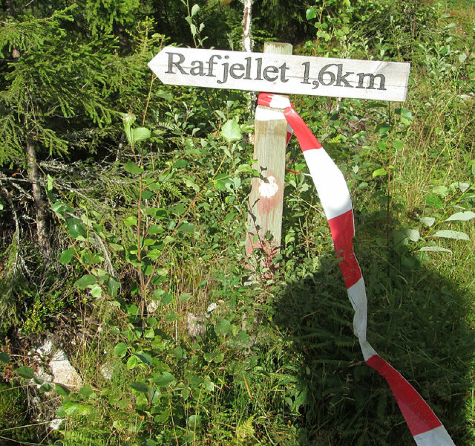 Kongsvingerkarusellen 9. løp – Rafjellet opp Skilt.jpg