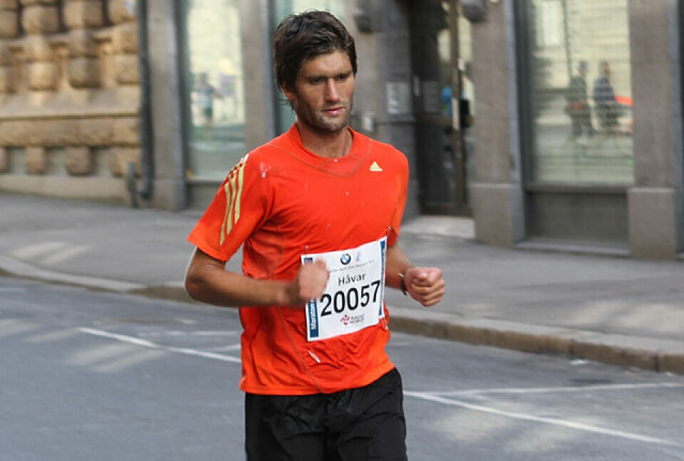 Håvard Ellefsen først i den siste Vinterjoggen Haavard_Ellefsen_Oslo_Maraton_2013