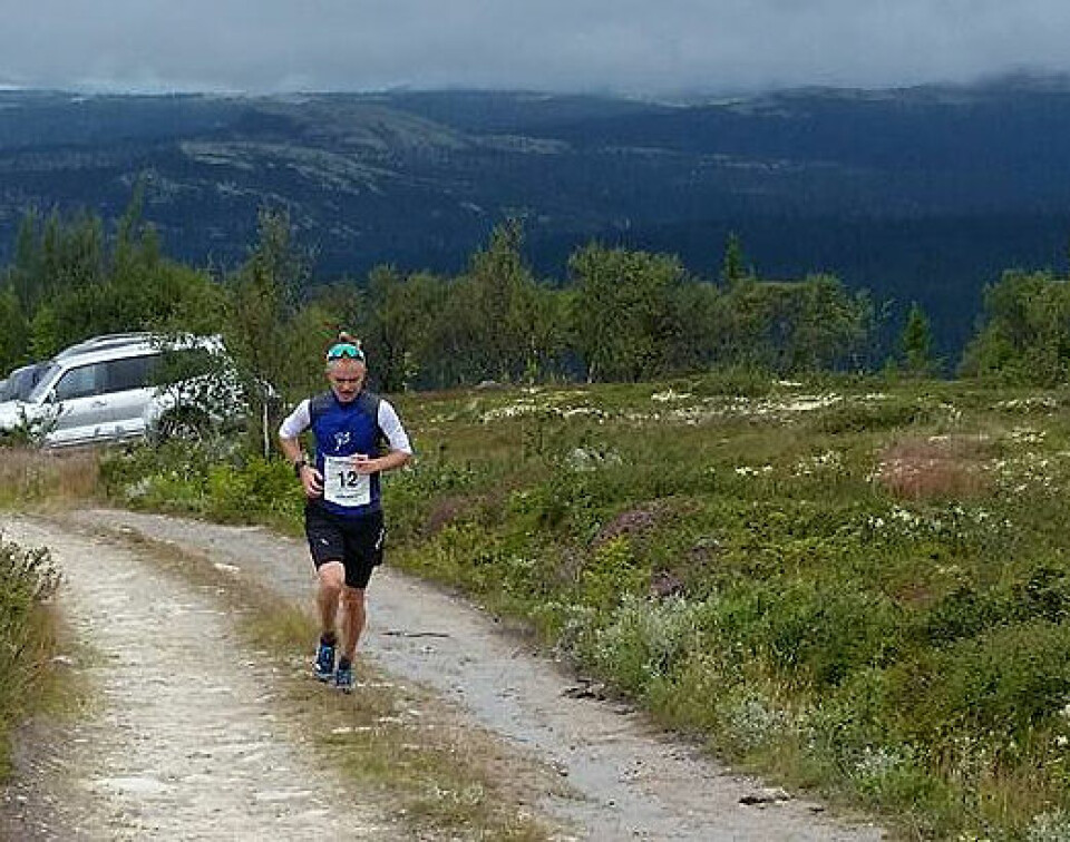 Beteberget Opp er et 3,8 km langt motbakkeløpet med 400 høydemeter stigning under sommerens store happening i Brydalen, Høgget to-dagers. Her er Simen Syversen på veg til å bli løpets første vinner i 2016. Simen_Syversen.jpg