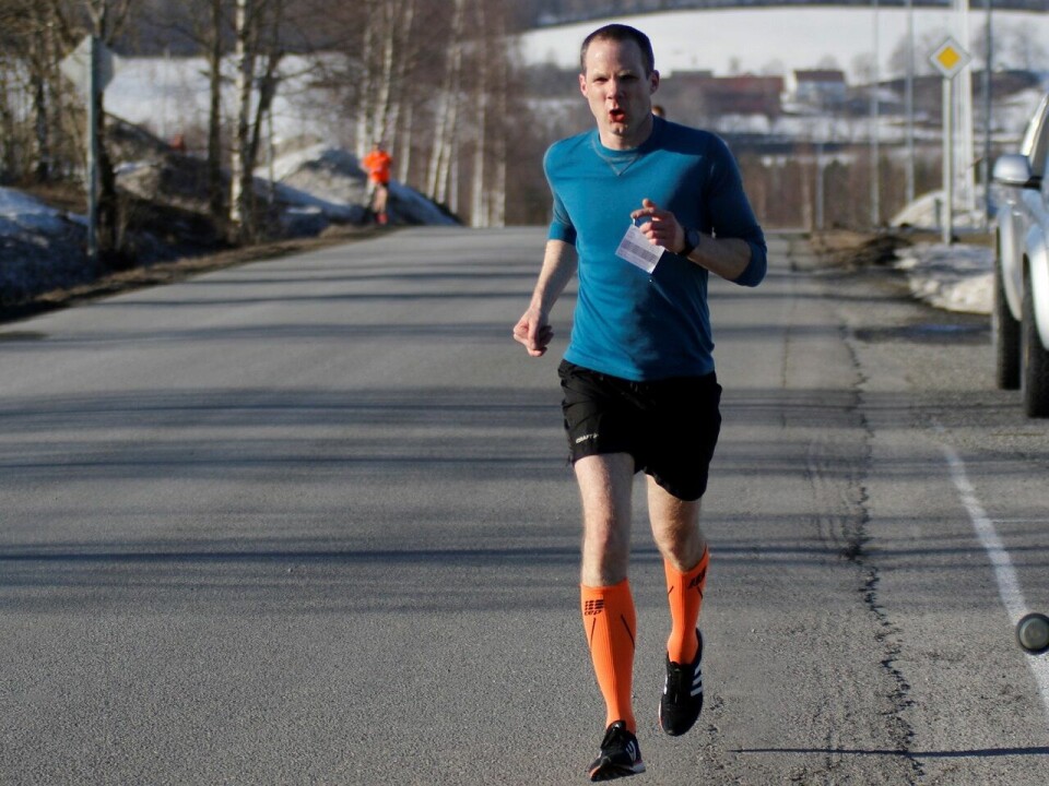 Rune Løsnesløkken spurter inn på Gå-Joggen på Rudshøgda tidligere i år. Rune Løsnesløkken spurter inn på Gå-Joggen på Rudshøgda tidligere i år.
