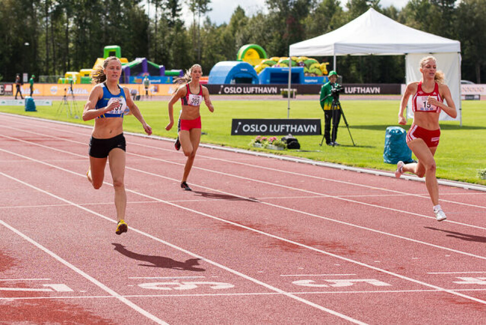 Hedda Hynne løp fort i 400 m-forsøket 400_meter_forsøk_kvinner_22_august_2014_1