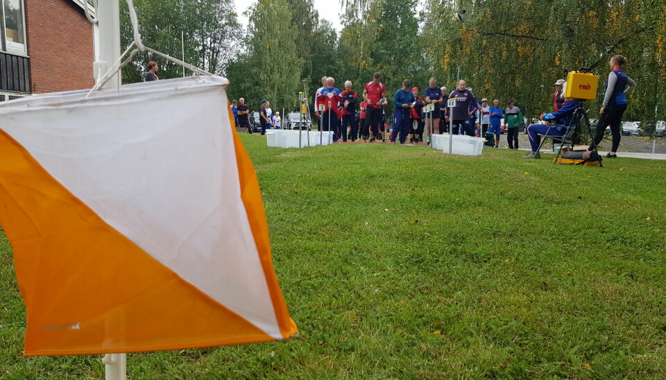 De første klare til start. o-løp bedrifts-o-løp Innlandet