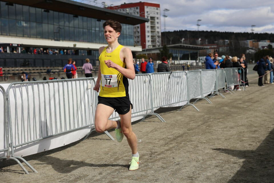 Aron Mathisen Askim fra Sem IF ble nummer to i U20. (Foto: Tom-Arild Hansen)