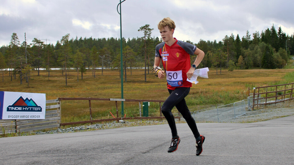 Mathias Reinertsen Leroyer vinner av H17-18. orientering junior-NM 2025