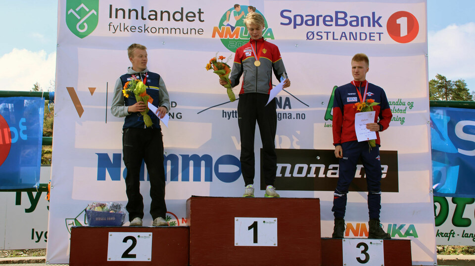 Pallen i H19-20. orientering junior-NM 2025