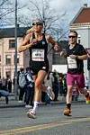 Fokusert: Marte Mæhlum Johansen mener hun nå som løper har stor nytte av alle årene som toppidrettsutøver innen langrenn. Her fra Drammen 10k hvor hun tidligere i år løp på 33.38.