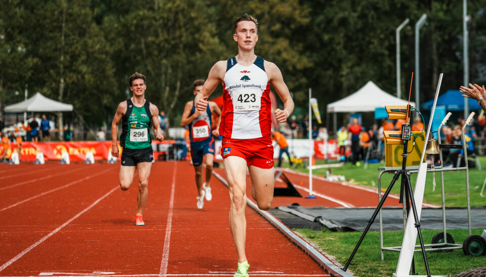 Magnus Øyen kan krysse mållinja med god avstand bakover til konkurrentene.