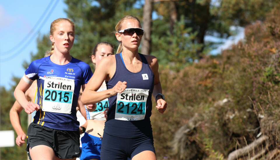 Ine Bakken leder an i gruppen som følger etter Kristine Dommernes. Andrea Nygård Vie følger på.