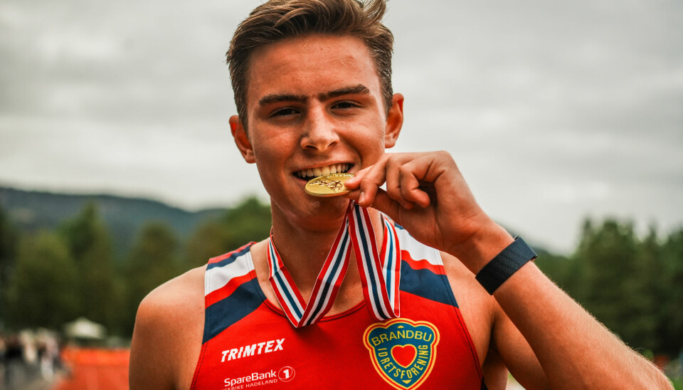Gullmedaljen smakte godt for Ulrik Jåvoll Hagen.
