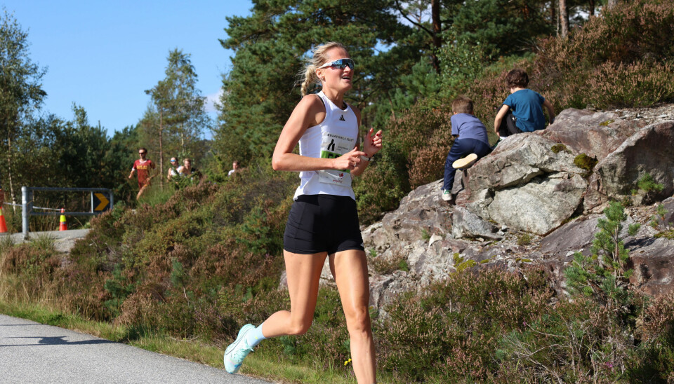 Ingrid Raa Hauge løper inn til en fjerdeplass.