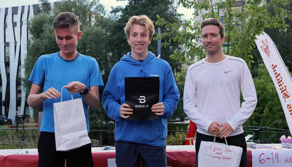 Pallen 5 km herrer: Magnus Warvik, Sondre Strande Omland og Erlend Sørtveit.