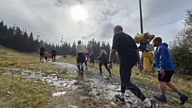 Været skiftet brått, og det var regn og sol om hverandre - og samtidig.