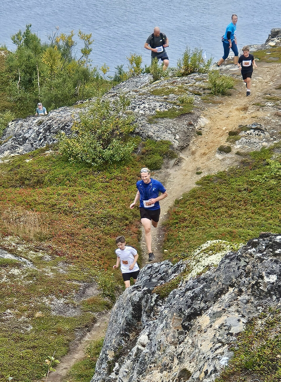 Løypa bød på både bratte bakker og fin utsikt.