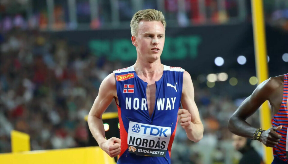 Narve Gilje Nordås var ett hundredel for seint ute til å sikre seg finaleplass på 1500 meteren.