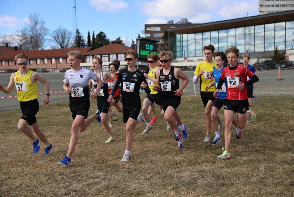 Gutta i klasse G15 starter. Vinneren ble Jonas Røstum (57). (Foto: Tom-Arild Hansen)