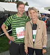 To naboer fra Lillesand og kollegaer stillede op på hver sin distance. Andreas Veiersted løb halvmaraton på 1:37:53 mens Anne Augland løb 10 km på 52:51.