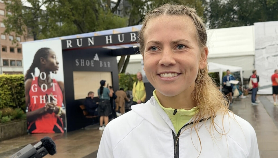 Camilla Bønøbård etter seier på Trippelen. Camilla Bønøbård etter seier på Trippelen.