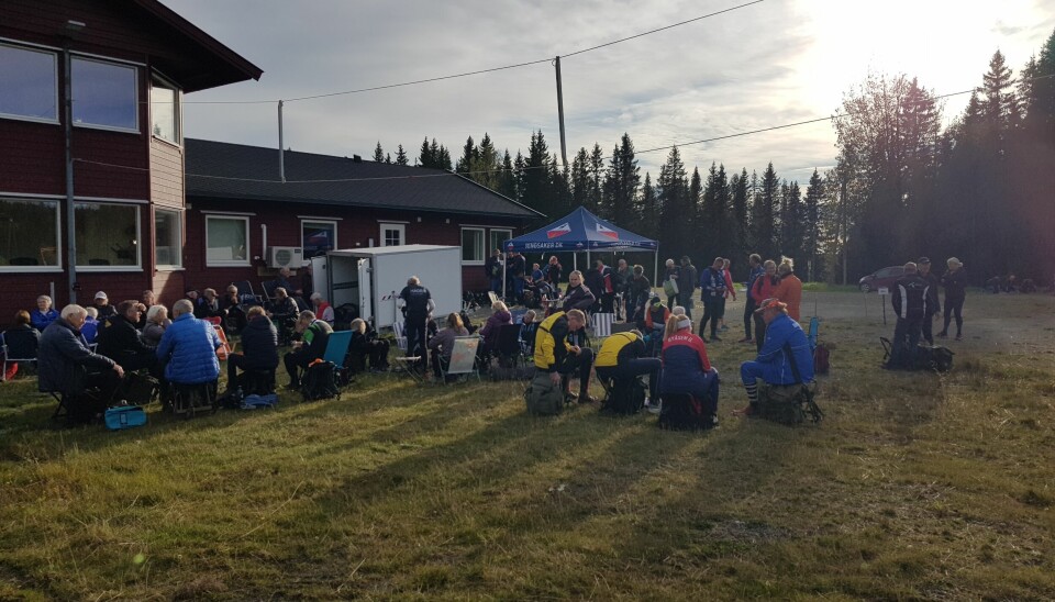 115 løpere koste seg i kveldssola. o-løp bedrifts-o-løp innlandet hedmark