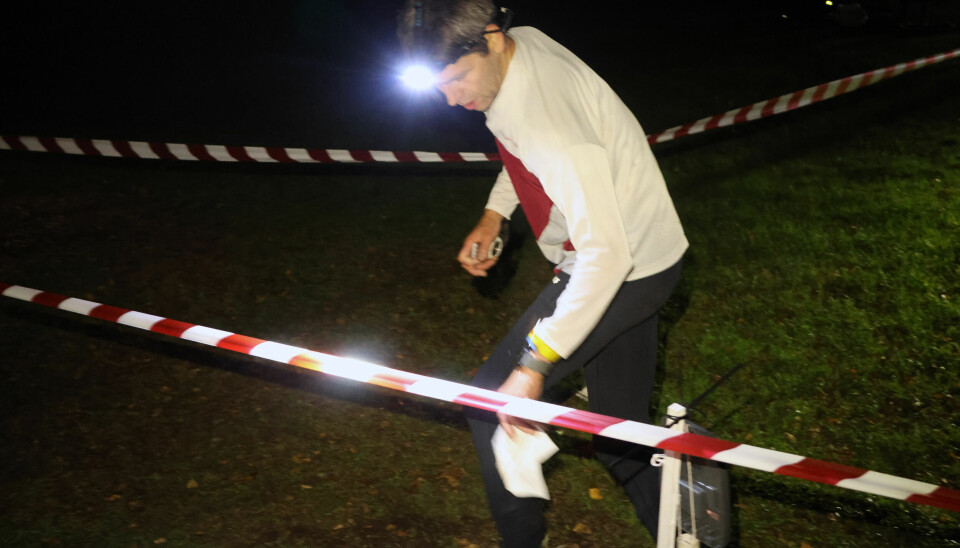 Esten Koren, Nydalen, en av løperne med flest starter i nattcupen, alle i Legendar klassen. (Foto: Bjørn Hauge)
