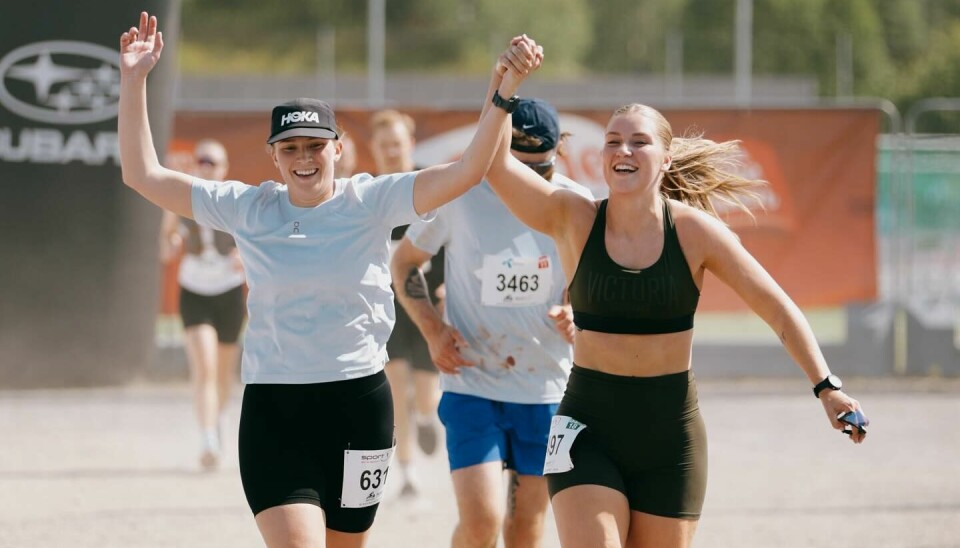Det blir løpefest i hjertet av Lillehammer på lørdag. Her fra målgangen på LøpeBirken i juni i år. løp innlandet birken løpebirken birken gateløp