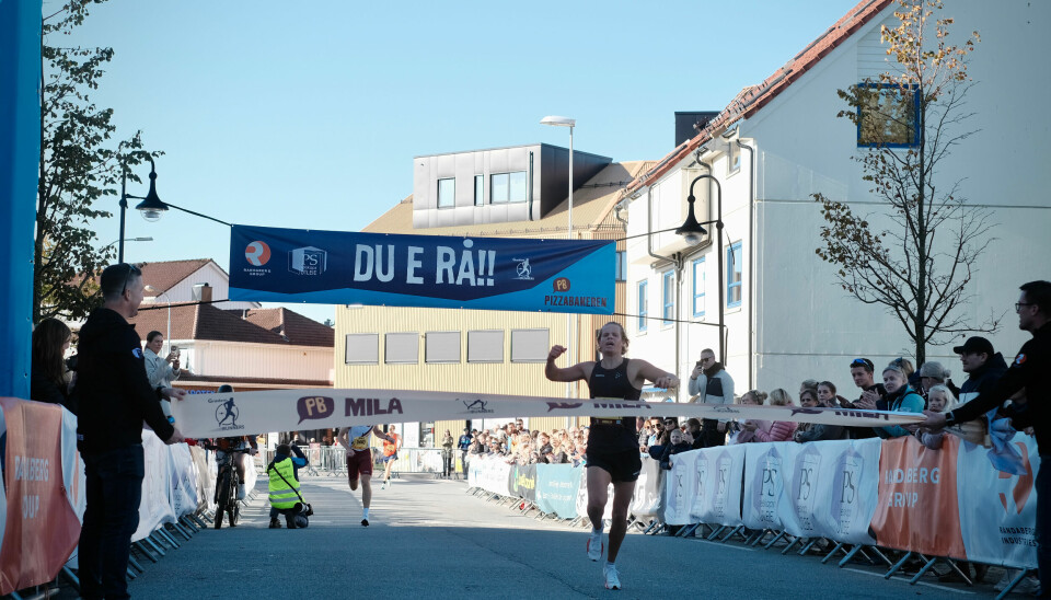 Seier på 5 km: Geir Lervik var sterkest mot slutten og tok seieren. Seier på 5 km: Geir Lervik var sterkest mot slutten og tok seieren.