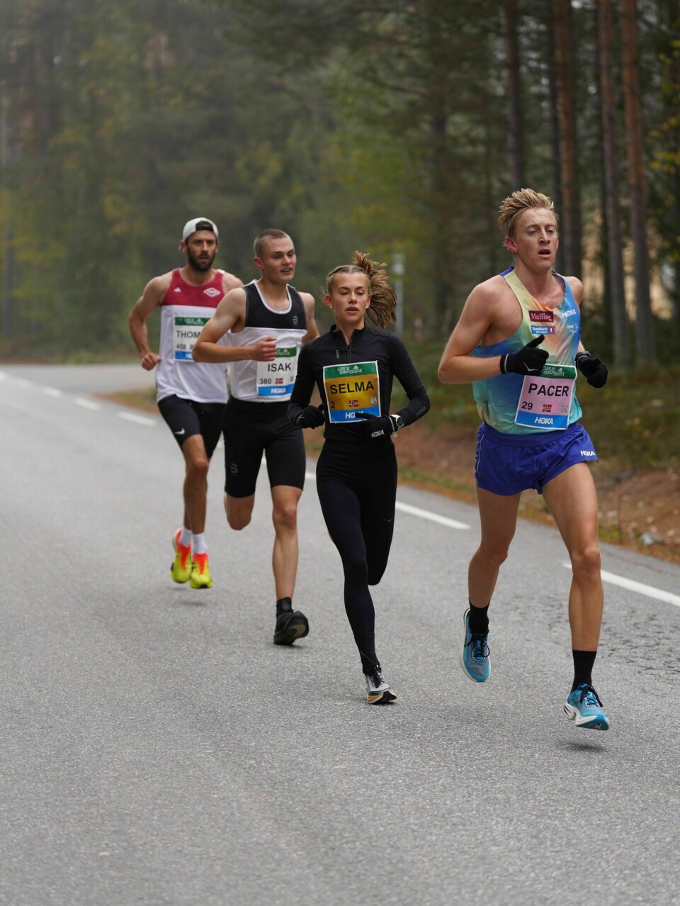 Even Brøndbo Dahl pacet sin elev Selma Løchen Engdahl i 3:15-fart. løp 10 km innlandet gruemila