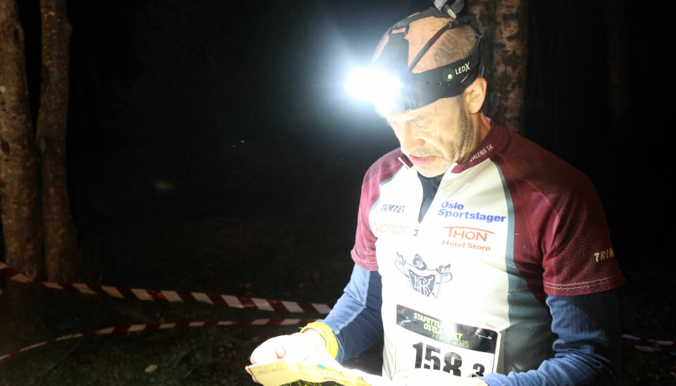 Christian Vogelsang løper Nydalen inn til seier i H150 (Foto: Bjørn Hauge)