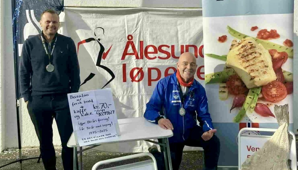 Ludvig With til venstre og Per Jan Helset arrangerer Oktoberløp i Ålesund
