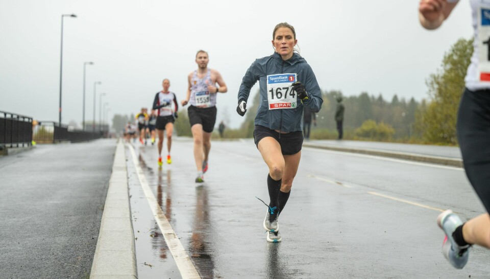 Sunn og sterk: En gravid Therese Johaug har mange jern i ilden og løp det siste minneløpet for venninna under 18 minutter. norgesløpet ida eide minneløp 5 km akershus løp