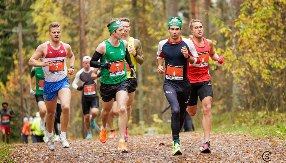Fra 10 km-løpet i Nøklevann Rundt i 2022. løp terrengløp Oslo Nøklevann Rundt 10 km