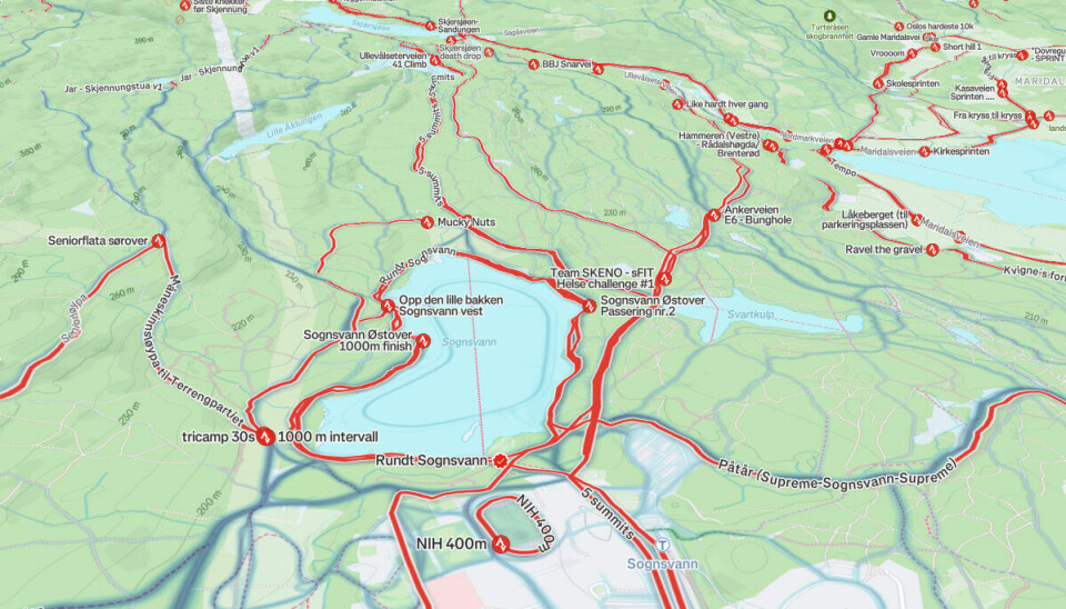 Heat Map: Varmekartet er én av to funksjoner Strava mener Garmin har kopiert – og dermed krenket selskapets patenter. Heat Map: Varmekartet er én av to funksjoner Strava mener Garmin har kopiert – og dermed krenket selskapets patenter.