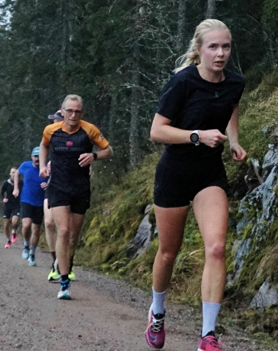Årets duo: Ine Skjellum ble sammen med Jon Breivold årets par i Skjennungstua Open med plassiffer 3 og 1. skjennungstua open motbakkeløp nordmarka oslo løp