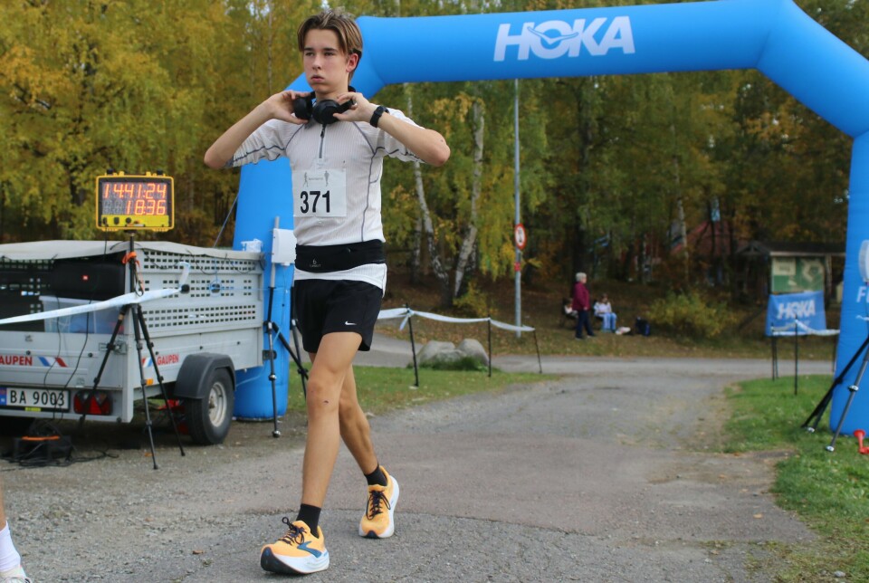I ultrabobla: Torstein Nilsen etter 7 av lørdagens 12 runder.